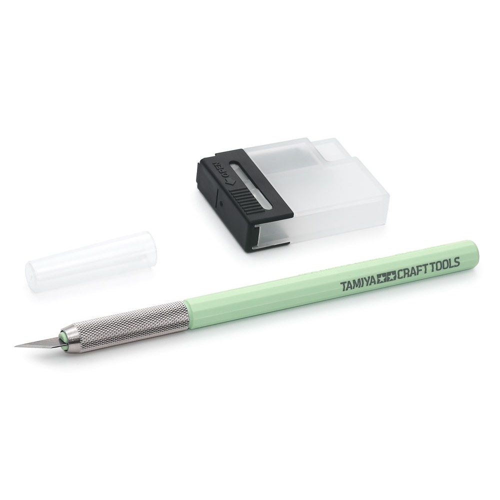 (Pandainn) 田宮 Tamiya 69947 筆刀  薄荷綠 模型用-規格圖2