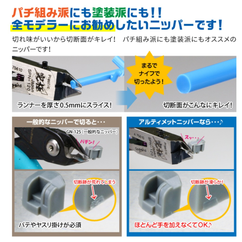 (Pandainn) 現貨 限量 EVA 30週年 神之手 GodHand SPN120 究極5.0 超薄刃 斜口鉗-細節圖2