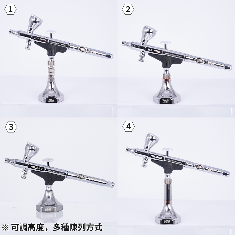 (Pandainn) 預購4月 Madworks HEX-01 六角噴筆底座 <適用各種1/8規格的噴筆>-細節圖4