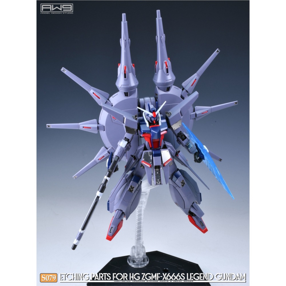 (Pandainn) 非模型 AW9 鋼魂 S79 HG傳說鋼彈蝕刻片 背膠款 S079 mad 模型用品-細節圖5