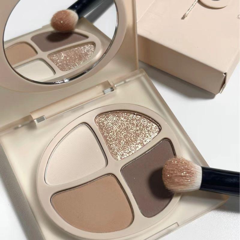 【當日寄出】na的美妝 🥰Joocyee酵色爆款四色眼影盤原生裸色眼影日常淡妆大地色眼影修容盤-細節圖2