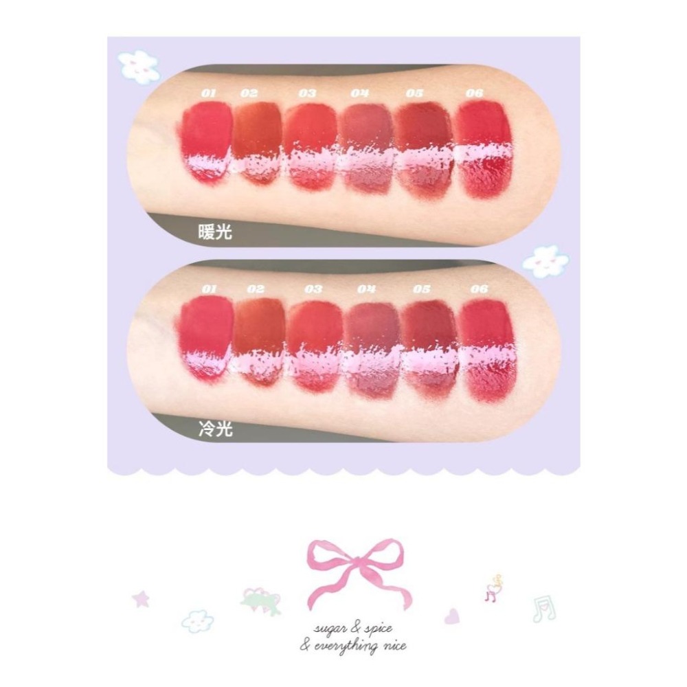 【現貨當日寄出】FLORTTE/花洛莉亞 唇釉 嘟嘟唇 水光口红不沾杯镜面唇釉 好美莉亞/女生宿舍系列-細節圖2