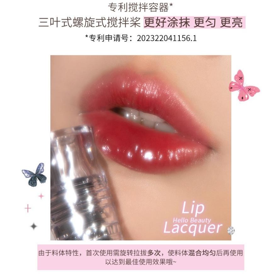 【現貨當日寄出】FLORTTE/花洛莉亞 唇釉 嘟嘟唇 水光口红不沾杯镜面唇釉 好美莉亞/女生宿舍系列-細節圖4