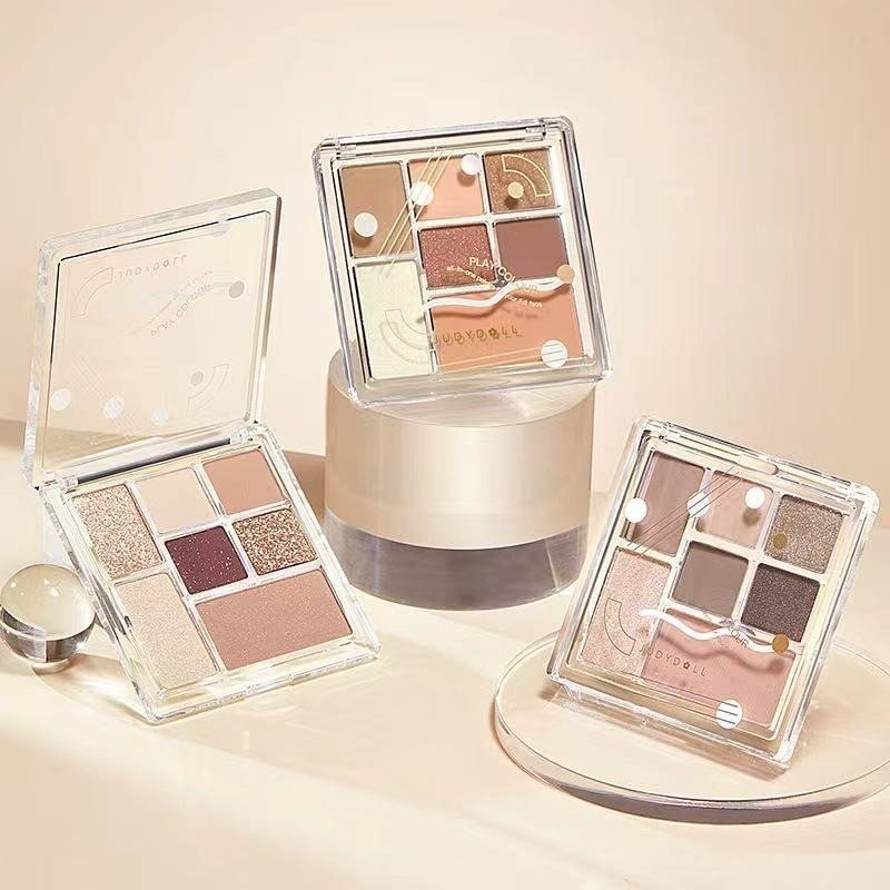 【現貨即出】Judydoll橘朵七色眼影盘七巧板玩趣啞光大地色腮红高光-細節圖2