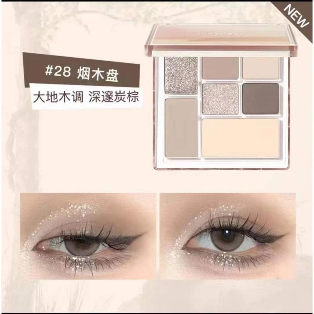 【現貨即出】Judydoll橘朵七色眼影盘七巧板玩趣啞光大地色腮红高光-細節圖9