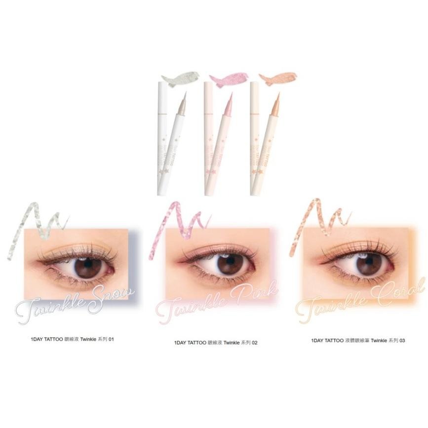 【現貨在台，當日寄出】 na的美妝 🥰日本K-Palette 1AY TATTOO 液體眼線筆 Twinkle 限量版-細節圖4