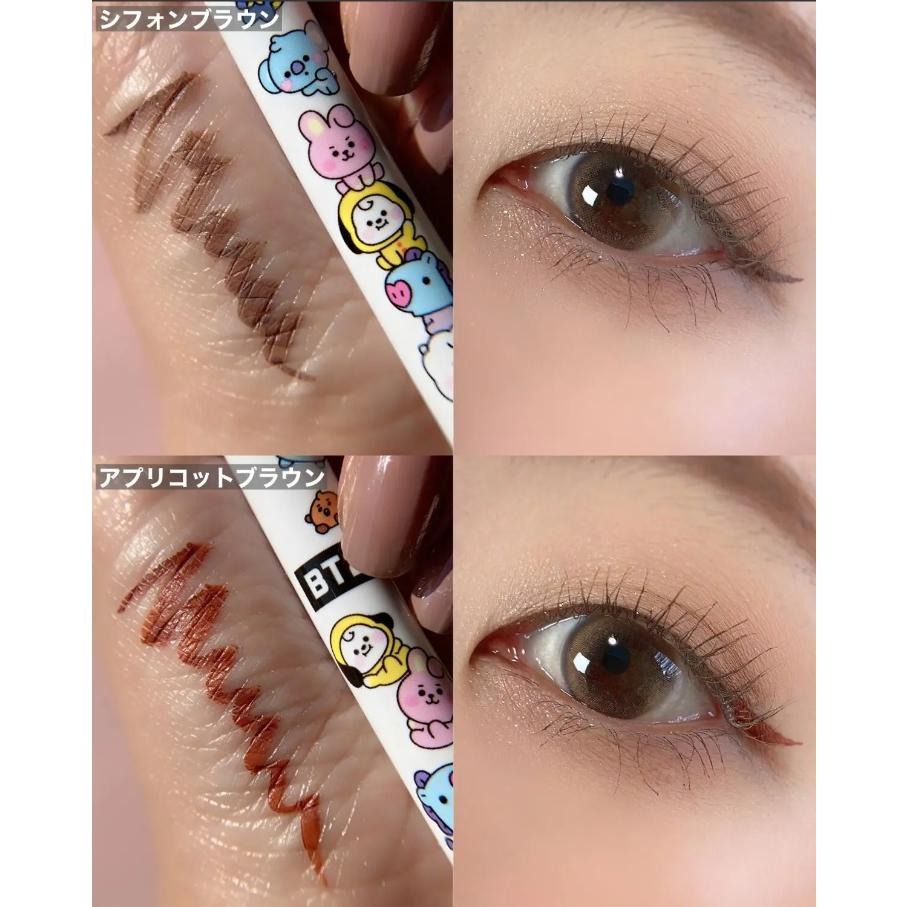 【現貨在台，當日寄出】na的美妝 🥰 D-UP BT21 .極細絲滑防水眼線液筆-雪紡棕 杏棕 DUP眼線液 BT21-細節圖9