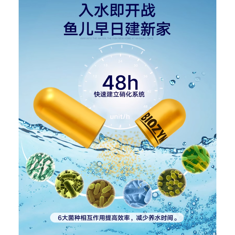 🎏 BIOZYM 百因美 硝化菌 膠囊 液體 高濃縮，水族 魚缸 換水 淡水 水草 龍魚 魟魚 錦鯉 池塘 皆有適用款-細節圖6