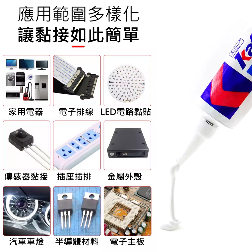 🔥挑戰全台最快出貨🔥 卡夫特 密封膠 有機硅 704 白 704B 黑 705 透明  電子元件 專用 黏貼強 超耐-細節圖6