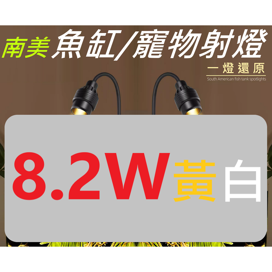 8.2W 黃白 USB 南美投射燈