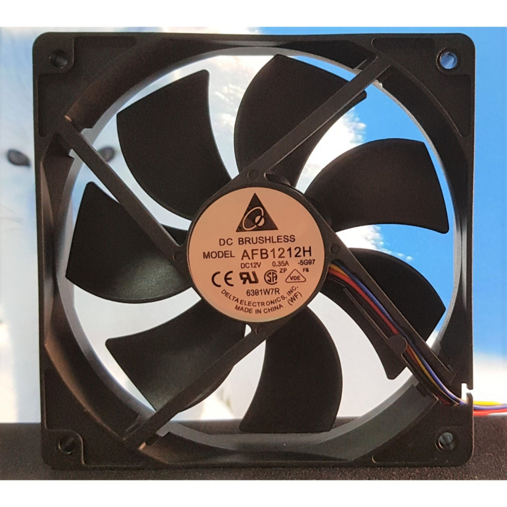 (特價!) ✅ 台達 AFB1212H 12V 0.35A 12CM 大4、小4 PWM 改裝 散熱 電腦 挖礦 風扇-細節圖3