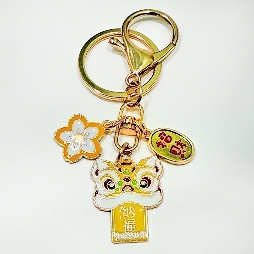 文創國潮醒獅吊飾 公仔收藏 鑰匙圈 背包吊飾 隨身配件【聚寶小舖】-規格圖5