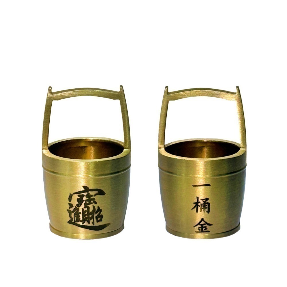 招財進寶金桶 一桶金 招財擺飾 開運收藏 好運象徵 送禮小物【聚寶小舖】-規格圖7
