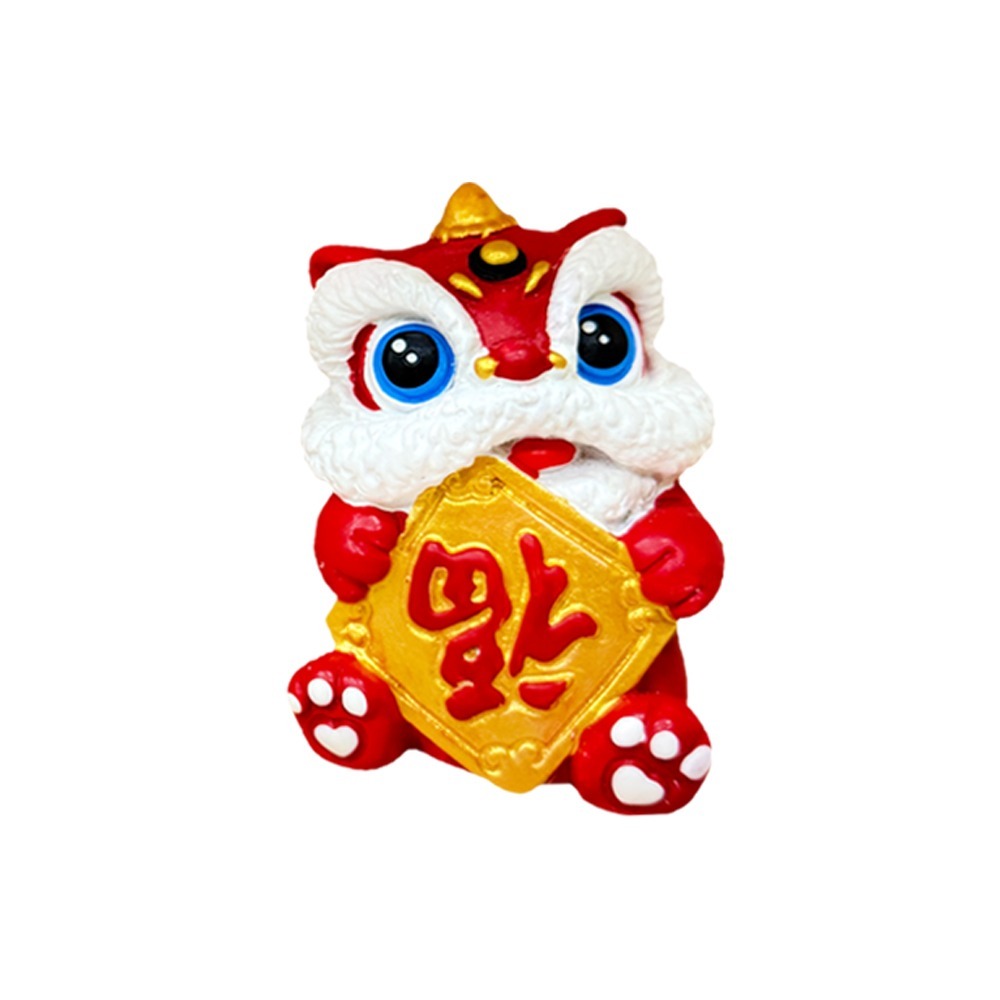 福到醒獅公仔｜小擺飾｜兩色可選｜獅子擺件｜福到招財｜吉祥物｜新年必備【聚寶小舖】-規格圖7