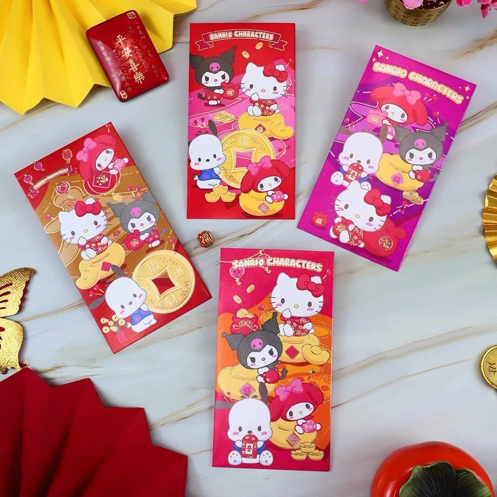 三麗鷗家族紅包袋｜一組六入混搭｜Hello Kitty・酷洛米・美樂蒂・帕恰狗｜過年【聚寶小舖】-細節圖5