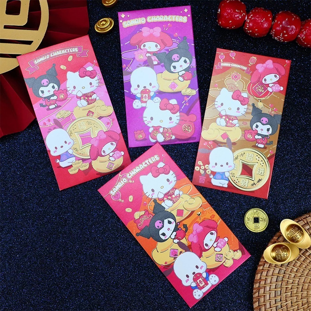 三麗鷗家族紅包袋｜一組六入混搭｜Hello Kitty・酷洛米・美樂蒂・帕恰狗｜過年【聚寶小舖】-細節圖7