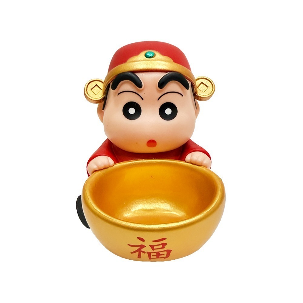 蠟筆小新聚寶盆｜四款可選｜卡通造型擺件｜開運招財｜財神｜擺飾｜可愛裝飾【聚寶小舖】-規格圖6