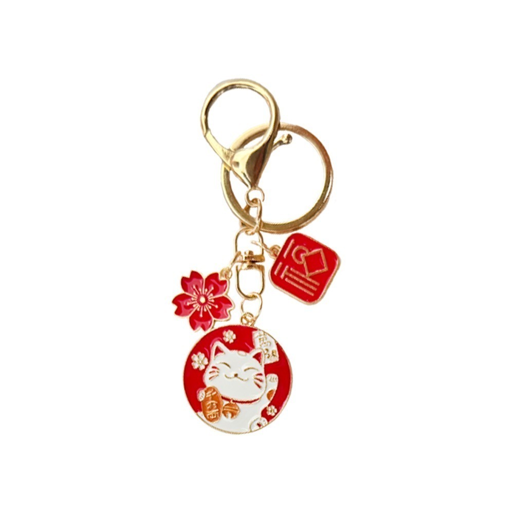 紅櫻花＋福字＋千萬兩貓咪