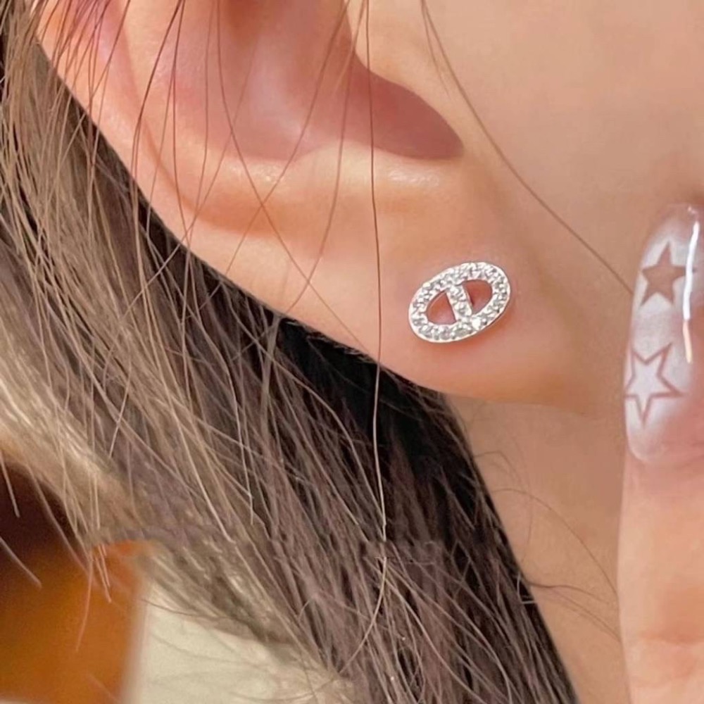 鑲鑽氣質豬鼻耳環-細節圖2