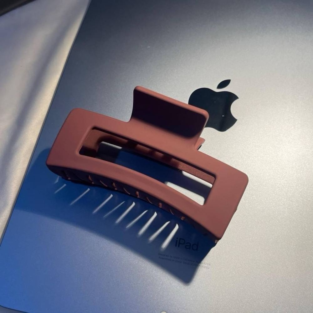 長方形磨砂髮夾-細節圖2