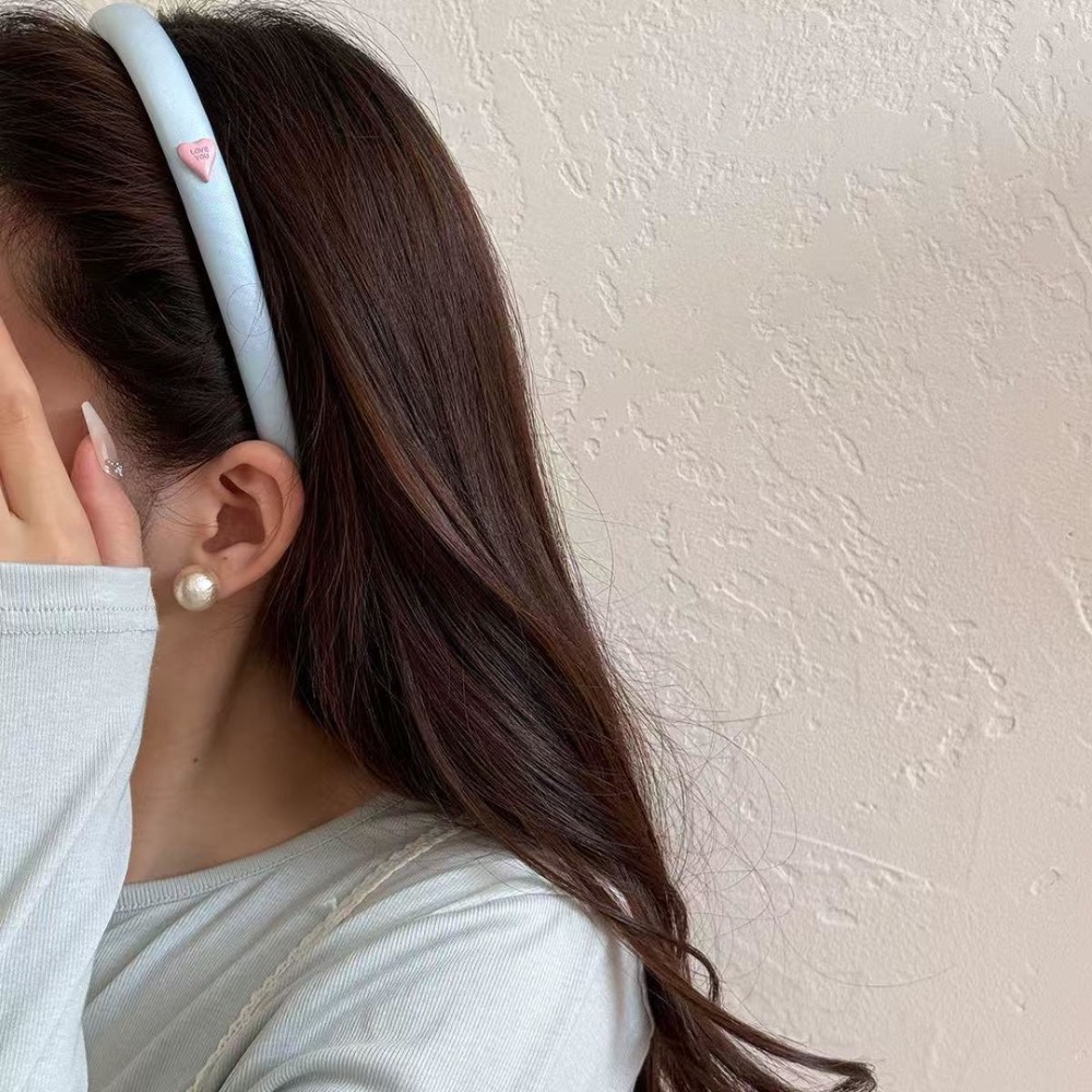 韓版細邊四色愛心髮箍-細節圖4