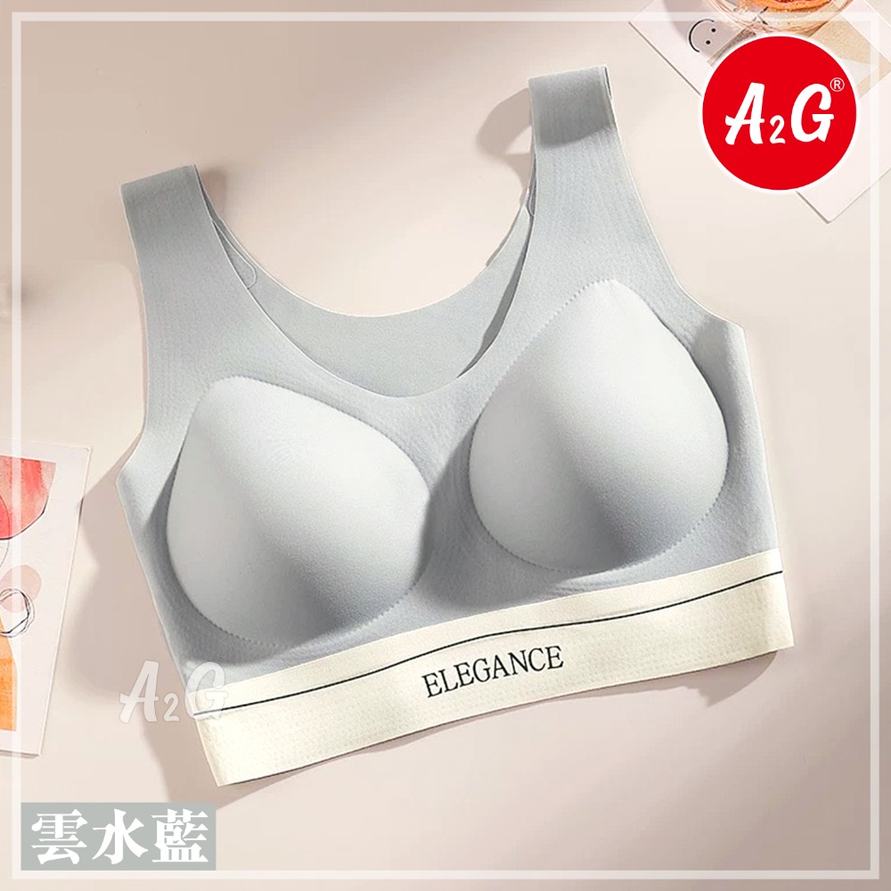 【A2G】【奶皮內衣、背心式無鋼圈】 冰絲涼感 會呼吸內衣 涼爽不悶熱 罩杯不可拆 內衣 5003-規格圖9