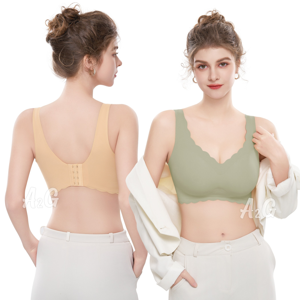 【A2G】【運動內衣、無鋼圈內衣】 加大6XL SKIN BRA 無痕內衣 150公斤可穿 四排四扣 2091-細節圖2