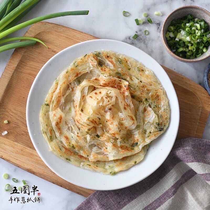 少見的手作溫度 五圈半 蔥抓餅-細節圖6