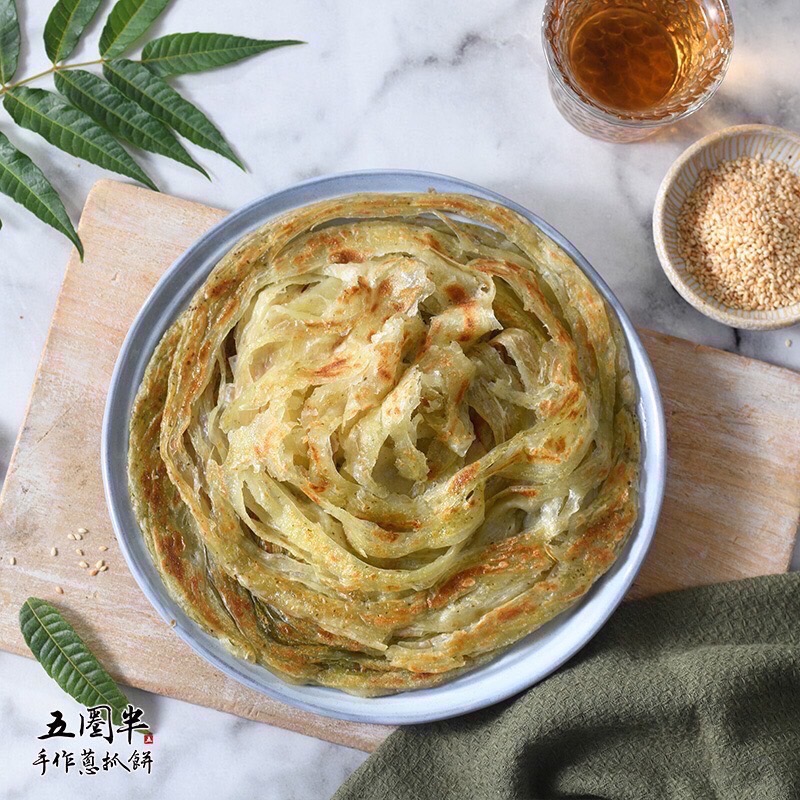 少見的手作溫度 五圈半 蔥抓餅-細節圖8