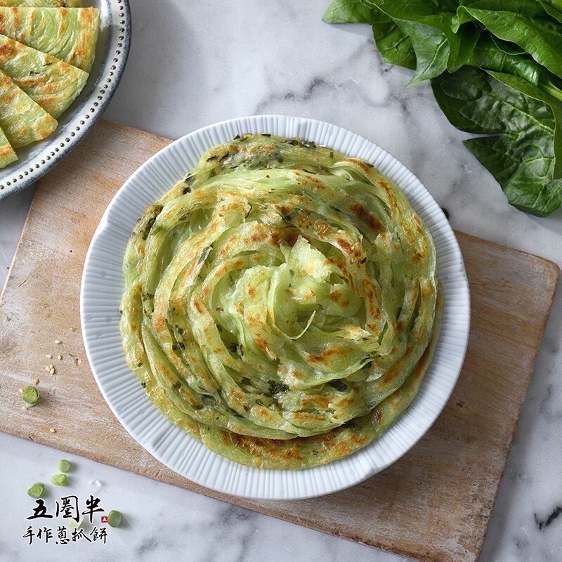 菠菜抓餅(五辛素）