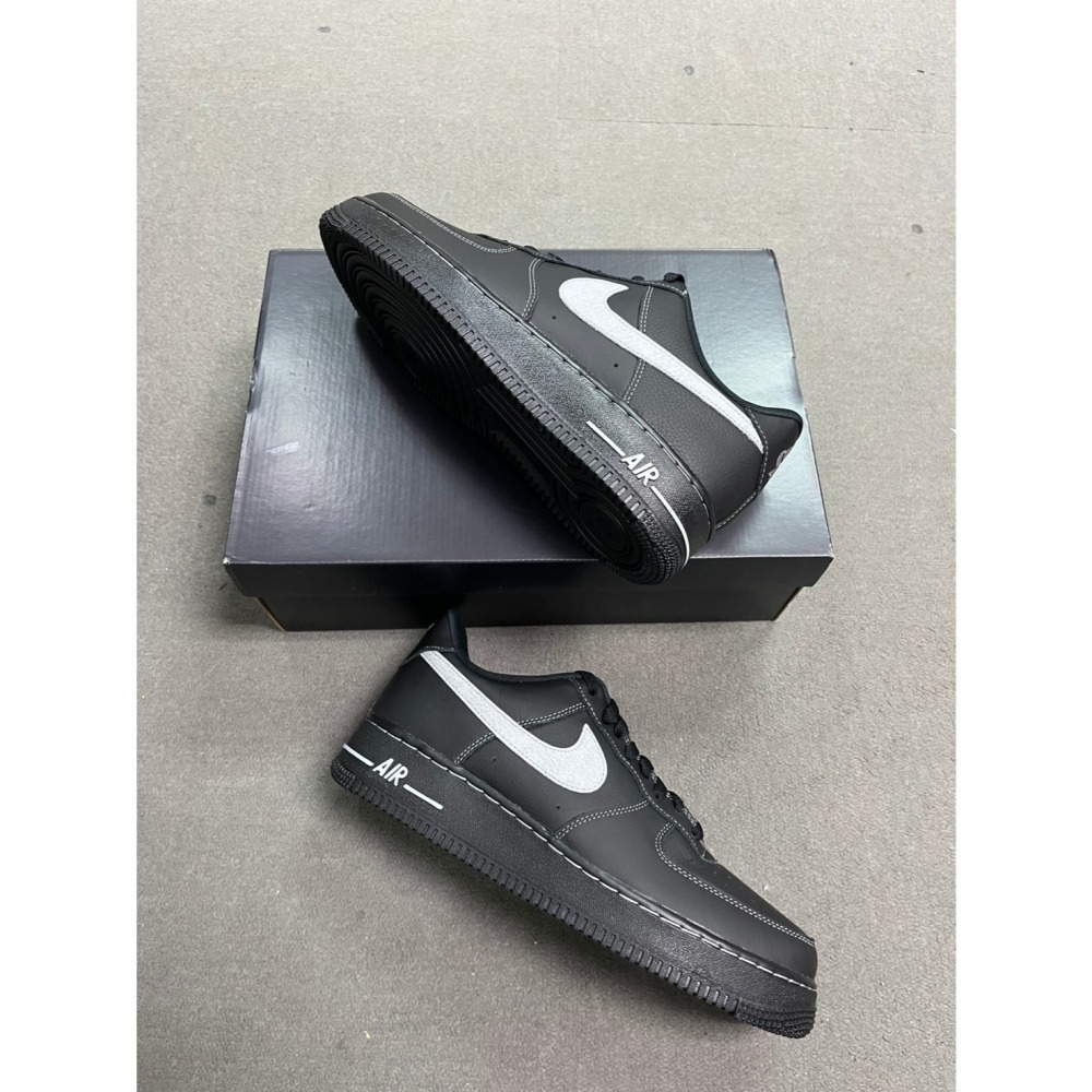 【新款熱賣現貨!!】NIKE AIR FORCE 1 黑魂白縫線 HQ2037-006-細節圖3