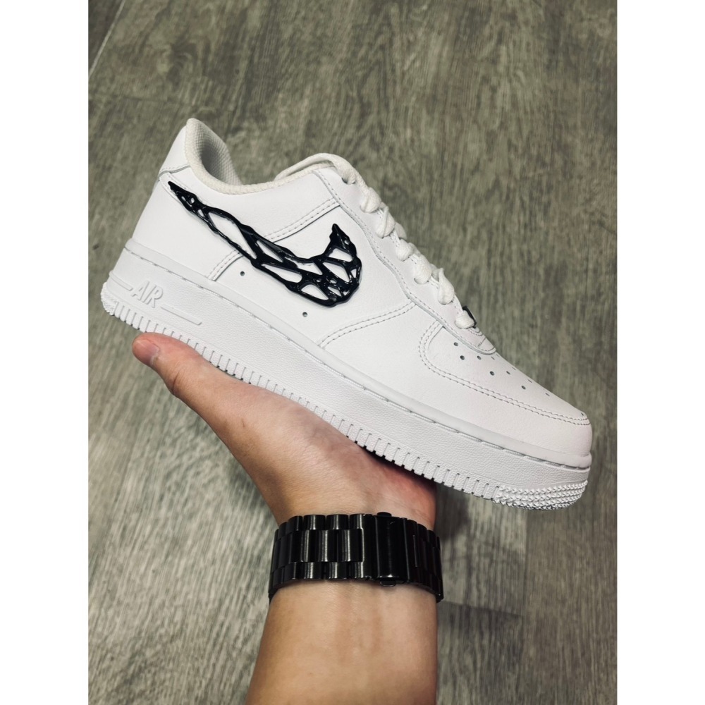 【爆款預購!!】Nike Air Force 1 猛毒 液態金屬黑 IF1686-101-細節圖5
