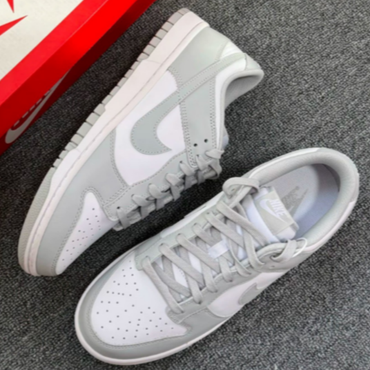 【限量折扣新款 !】NIKE Dunk Low gs深灰 灰白 女 FB9109-123-細節圖4