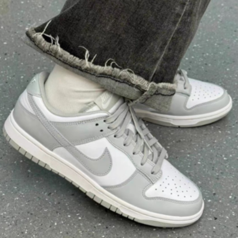 【限量折扣新款 !】NIKE Dunk Low gs深灰 灰白 女 FB9109-123-細節圖5