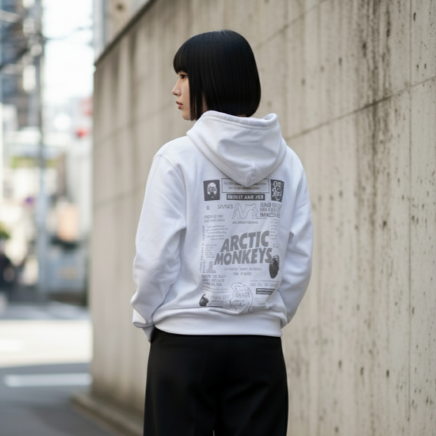 搖滾電音帽T Arctic Monkeys 連帽上衣美式街頭 寬鬆落肩 秋冬百搭-細節圖2