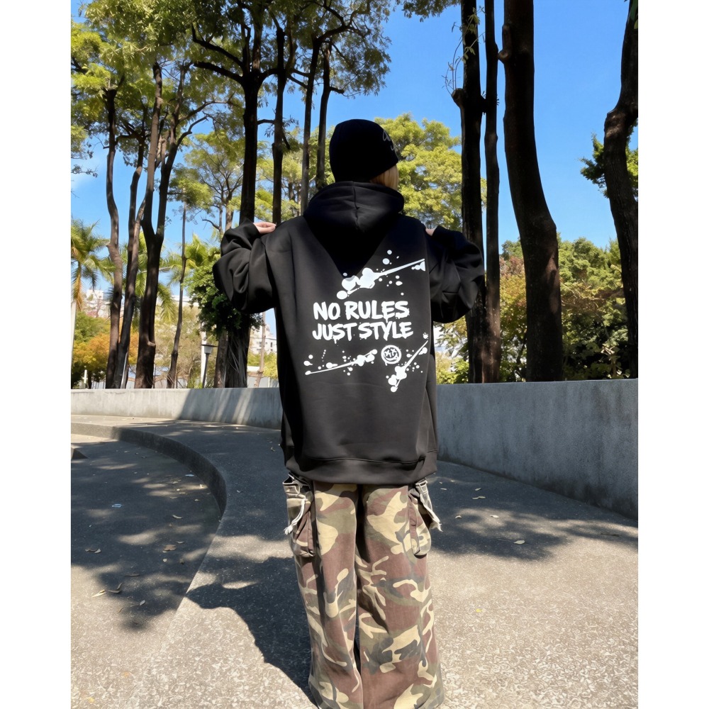 【CHAOZONE】CZ「NO RULES JUST STYLE」銀狐絨毛帽T-細節圖3