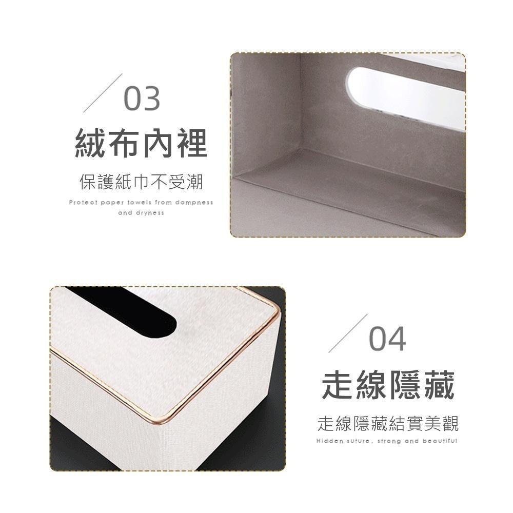 【輕奢皮革面紙收納盒】 衛生紙盒 面紙盒 面紙套 餐巾紙盒 廁紙盒 衛生紙收納盒 抽取式紙巾盒 衛生紙架-細節圖7