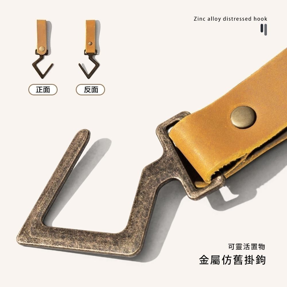 【皮革金屬掛鉤】萬用掛勾 掛鉤 承重力強 露營掛勾 掛勾 露營用品 露營掛繩 皮革掛鉤 金屬掛鉤 戶外掛鉤-細節圖6
