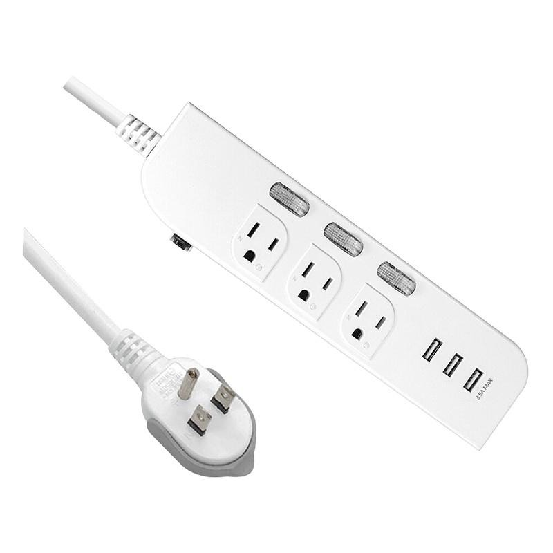 【KINYO 3開3插3USB延長線 CGU-333】插座 USB延長線 延長線 電源插座 延長線插座 電腦延長線-細節圖2