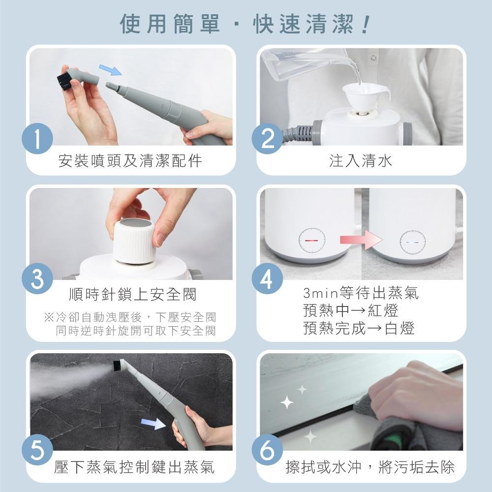 【KINYO 多功能蒸氣清潔機 SC-930】蒸氣清潔機 高溫殺菌 蒸汽機 除垢機 清潔機 沙發清潔 居家清潔-細節圖8