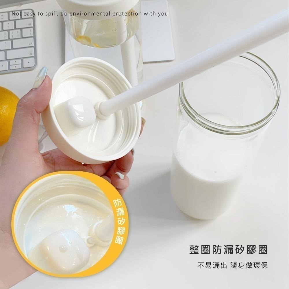 【食品級材質 珍珠奶茶吸管杯】外帶杯 水壺 環保杯 隨行杯 防漏吸管杯 珍珠奶茶杯 手搖飲料杯 珍奶杯 隨身杯-細節圖4