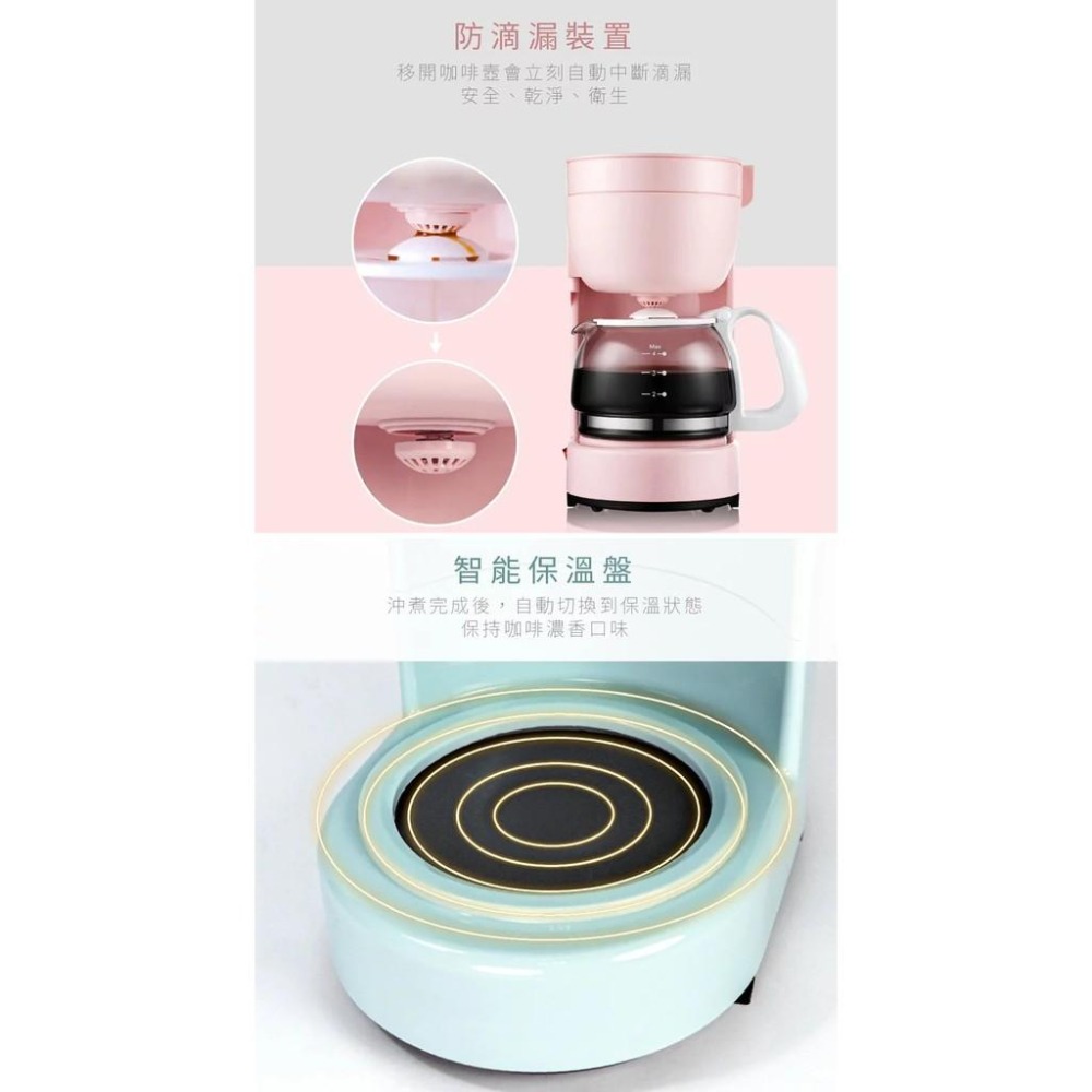 【KINYO 四杯滴漏式咖啡機CMH-7530】咖啡壺 研磨機 滴漏式咖啡機 研磨咖啡機 磨豆機 美式咖啡機 義式咖啡機-細節圖4