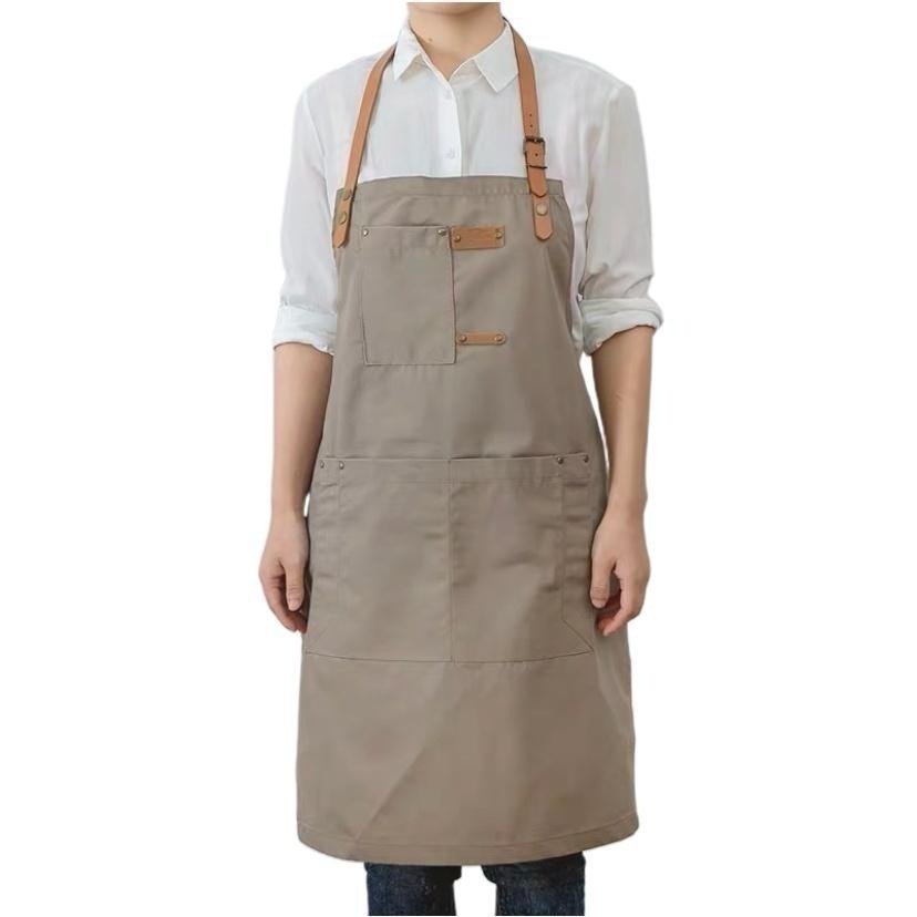 【日式工業風圍裙】牛仔圍裙 帆布圍裙 工作圍裙 單寧圍裙 廚房圍裙 咖啡店圍裙 花店圍裙 料理圍裙 工作裙-細節圖2