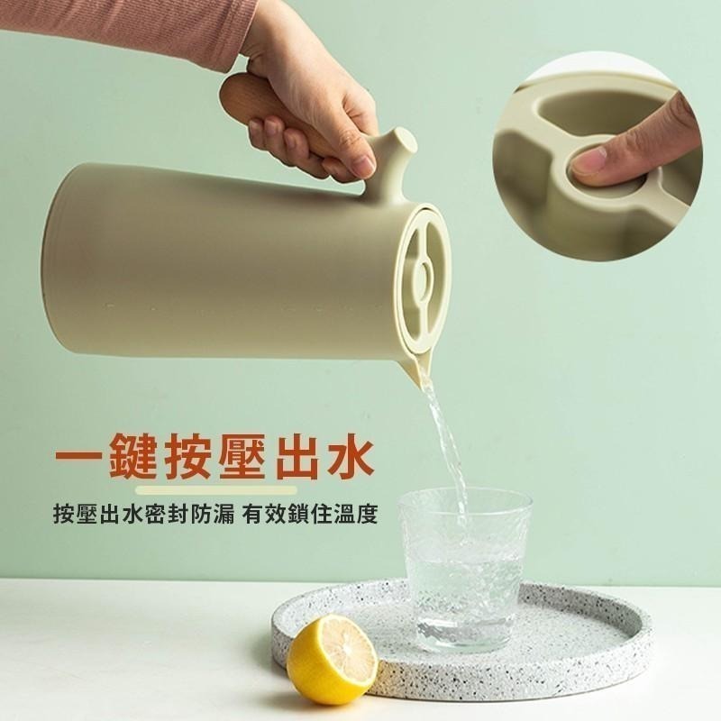 【木柄雙層保溫壺1L】保溫壺 保溫瓶 保溫水壺 保溫水瓶 熱水壺 咖啡壺 水壺 熱水瓶 冷水壺 茶壺-細節圖6