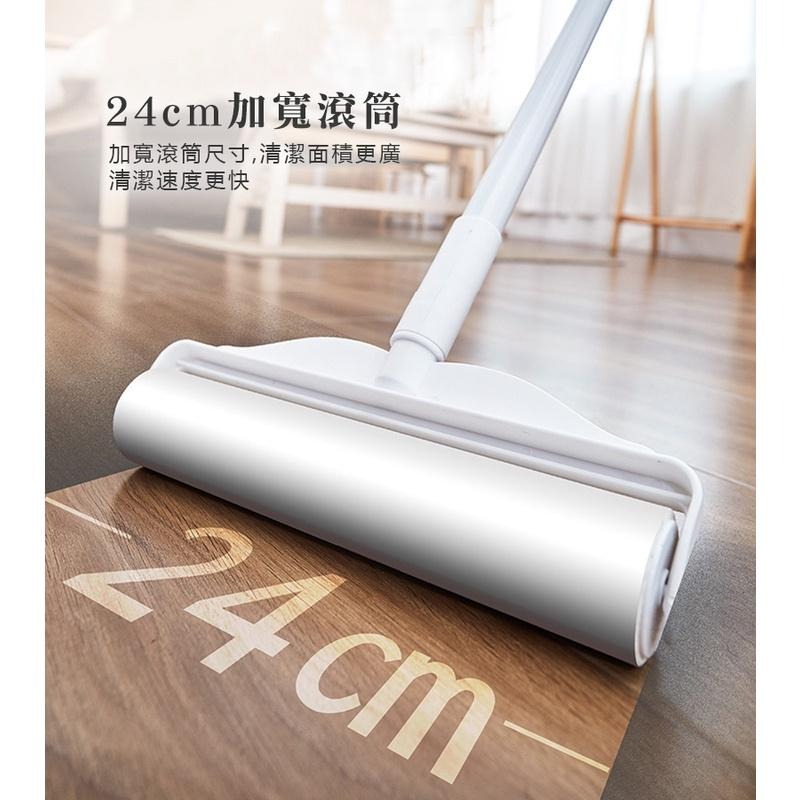 【長短兩用滾筒式黏毛器】黏毛器 手持黏毛器 黏毛滾輪 滾筒 長柄滾刷 加長黏毛器 清潔滾輪 滾毛器 短柄黏毛器-細節圖8