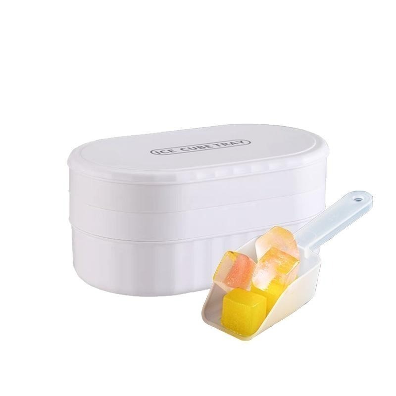 【密封儲冰製冰盒】儲冰盒 帶蓋製冰盒 附蓋製冰盒 冰塊盒 冰塊模具 冰磚盒 冰盒 冰球盒 軟底製冰盒-細節圖2