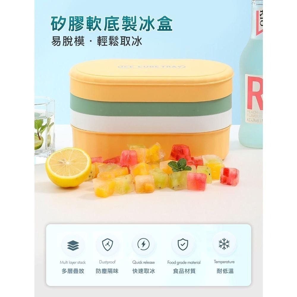 【密封儲冰製冰盒】儲冰盒 帶蓋製冰盒 附蓋製冰盒 冰塊盒 冰塊模具 冰磚盒 冰盒 冰球盒 軟底製冰盒-細節圖3
