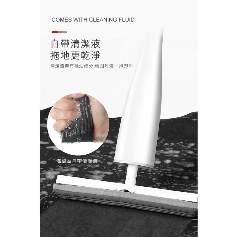 【一體式棉膠拖把 贈拖把頭x2】拖把 膠棉拖把 海棉拖把 吸水拖把 乾濕兩用拖把 懶人拖把 免手洗拖把-細節圖7