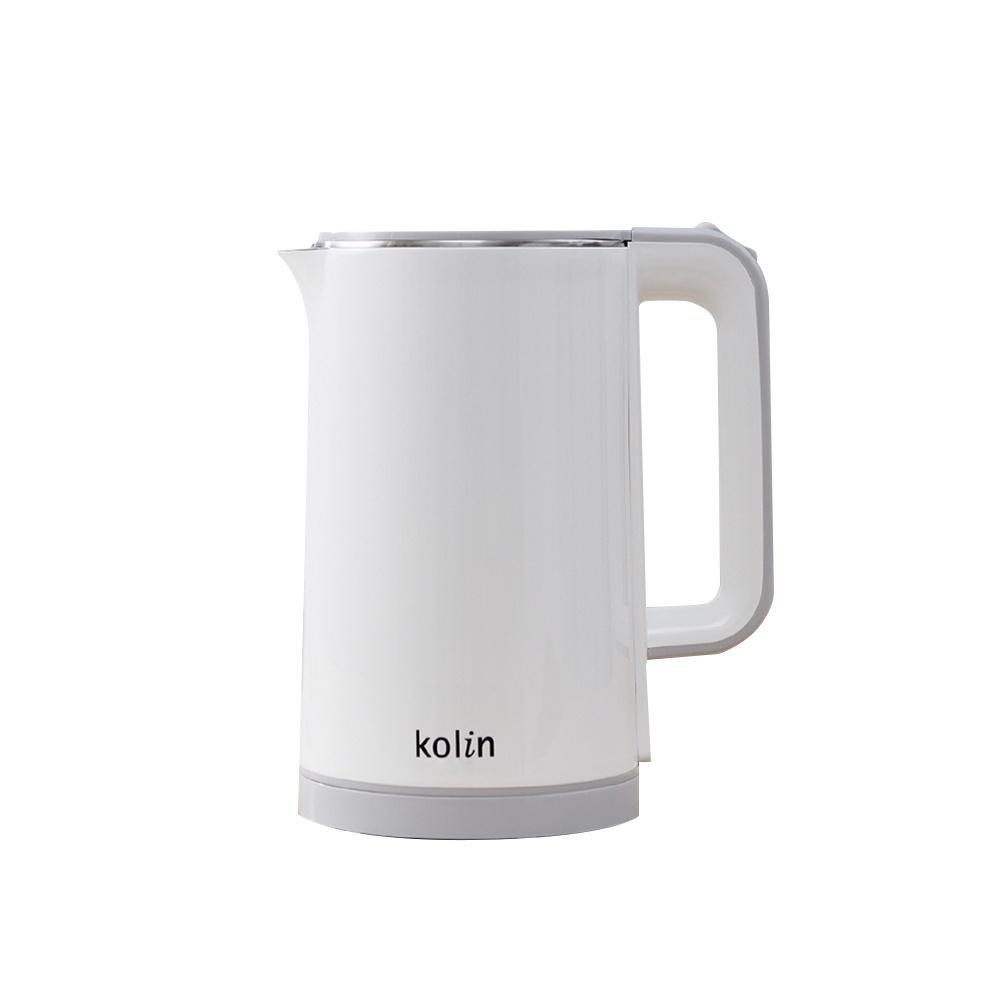 【歌林 316不鏽鋼雙層防燙快煮壺1.8L KPK-MN1821】煮水壺 熱水壺 不鏽鋼壺 咖啡壺 電熱水壺-細節圖2