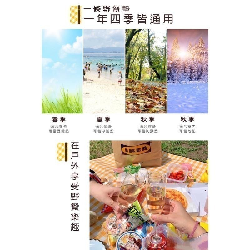 【加厚皮革綁帶防水野餐墊】野餐墊 野餐布 露營墊 沙灘墊 爬行墊 遊戲墊 防水墊 防潮地墊 帳篷內墊 地墊-細節圖4